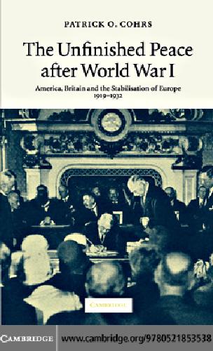 Unfinished peace after World War 1