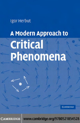 A Modern Approach to Critical Phenomena