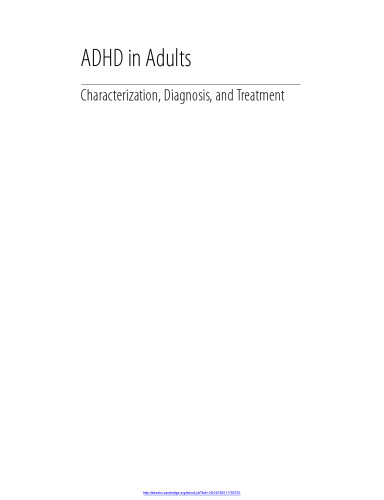 ADHD in Adults: Characterization, Diagnosis, and Treatment