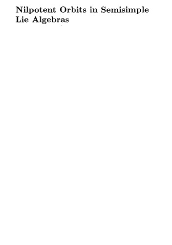 Nilpotent orbits in semisimple Lie algebras