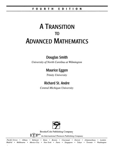 A Transition to Advanced Mathematics