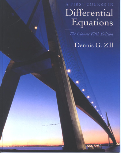 A First Course in Differential Equations: The Classic Fifth Edition