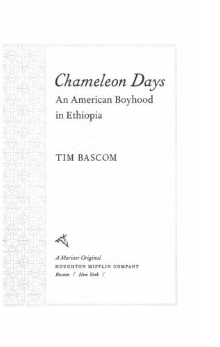Chameleon Days: An American Boyhood in Ethiopia