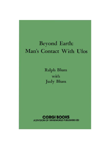 Beyond Earth, Man's Contact with UFO