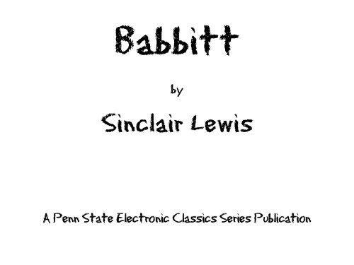 Babbitt (Bantam Classics)