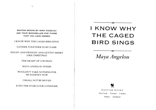 I Know Why the Caged Bird Sings