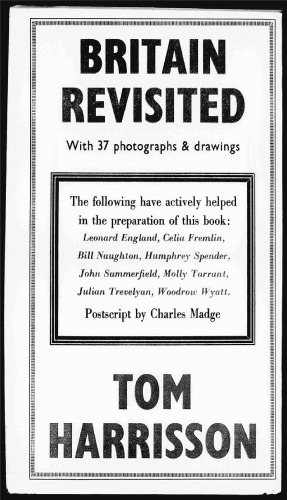 Britain Revisited (Mass Observation social surveys)
