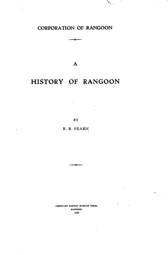 History of Rangoon