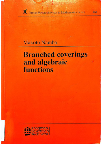 Branched coverings and algebraic functions