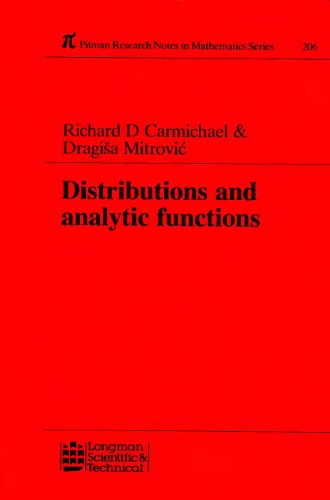 Distributions and analytic functions