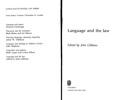 Language and the law