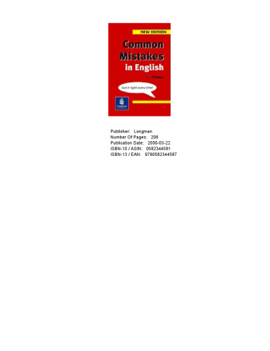 Common Mistakes in English