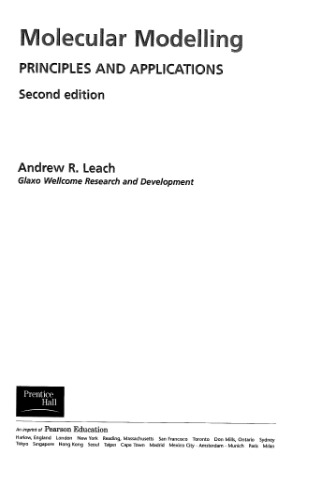 Molecular modelling: principles and applications