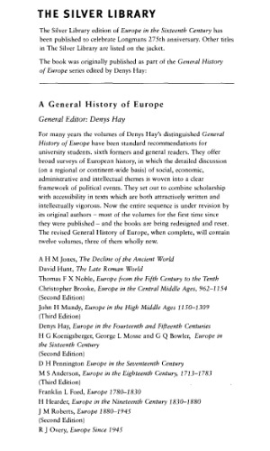 Europe in the Sixteenth Century