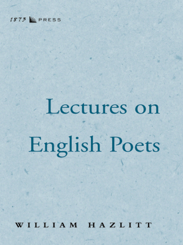 Lectures on English Poets