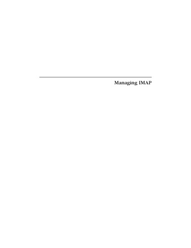 Managing IMAP