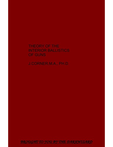 Theory of the Interior Ballistics of Guns