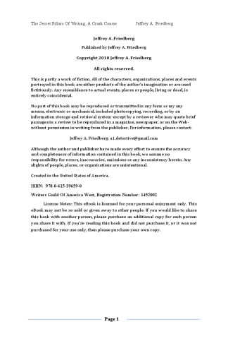 The Secret Pillars Of Writing: A Crash Course! (Volume 1)