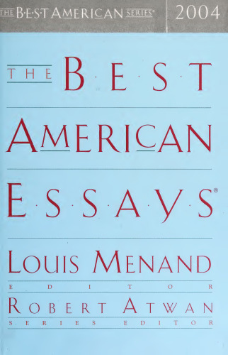 The Best American Essays 2004
