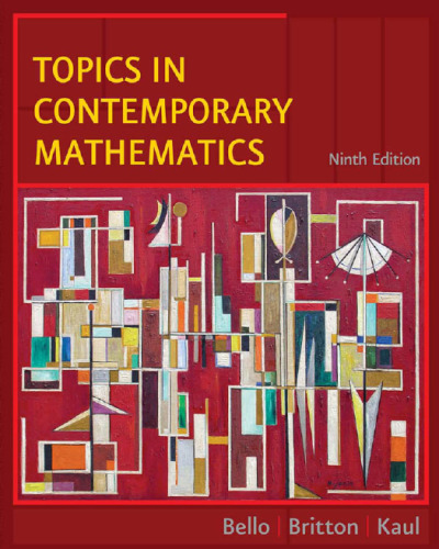 Topics in Contemporary Mathematics, 9th edition