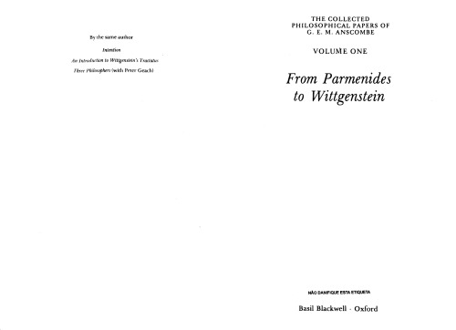 Ethics, Religion and Politics: The Collected Philosophical Papers From Parmenides to Wittgenstein