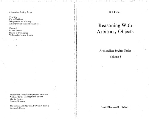 Reasoning With Arbitrary Objects