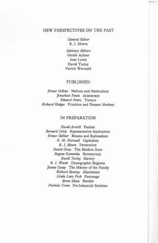 Primitive and Peasant Markets