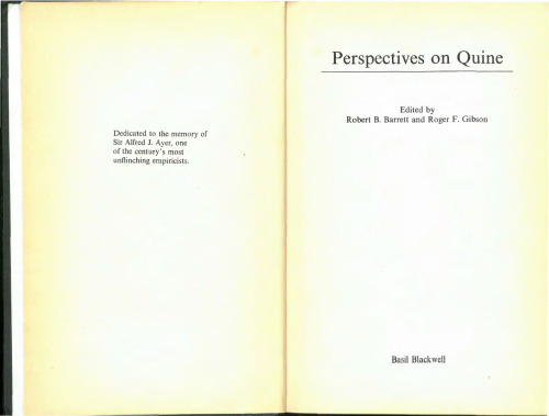 Perspectives on Quine
