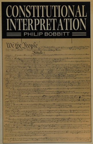 Constitutional Interpretation