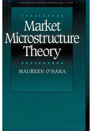 Market Microstructure Theory