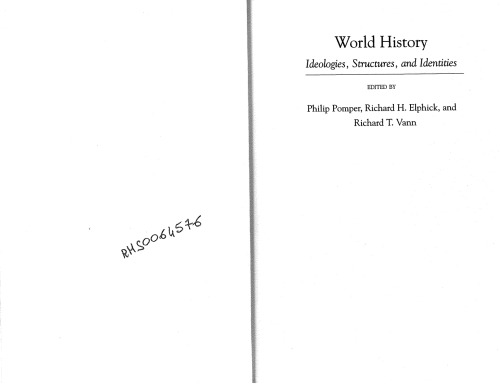 World History: Ideologies, Structures, and Identities
