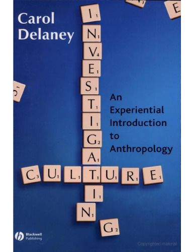 Investigating Culture: An Experiential Introduction to Anthropology