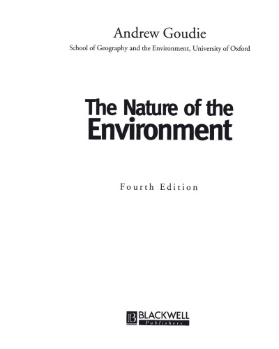 The Nature of the Environment