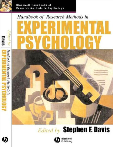 Handbook of Research Methods in Experimental Psychology