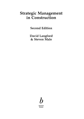 Strategic Management in Construction