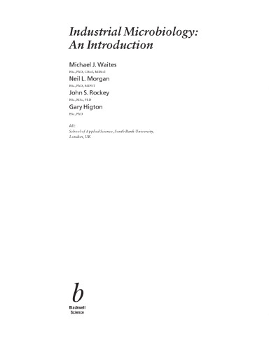 Industrial Microbiology: An Introduction