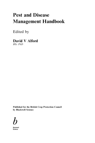 Pest and Disease Management Handbook