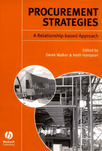 Procurement Strategies: A Relationship-based Approach