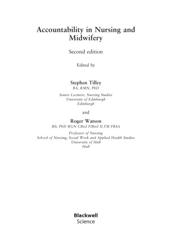 Accountability in Nursing and Midwifery