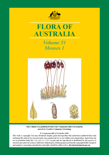 Flora of Australia: Mosses 1. Volume 51