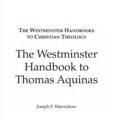 The Westminster Handbook to Thomas Aquinas