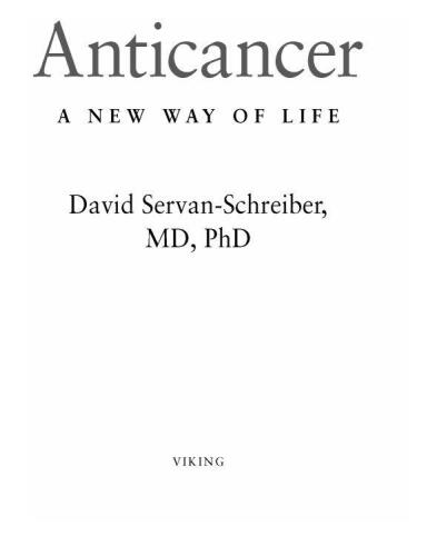 Anticancer, A New Way of Life, New Edition