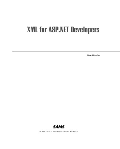 XML for ASP.NET developers