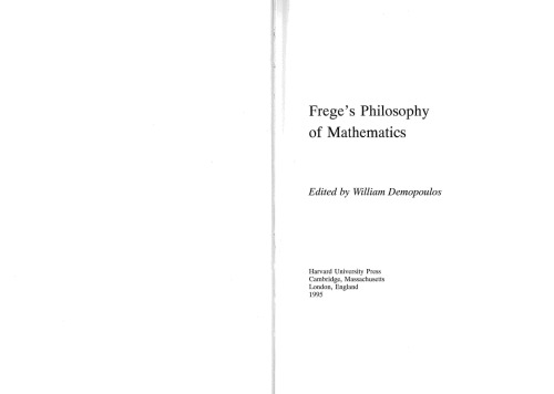 Frege's Philosophy of Mathematics