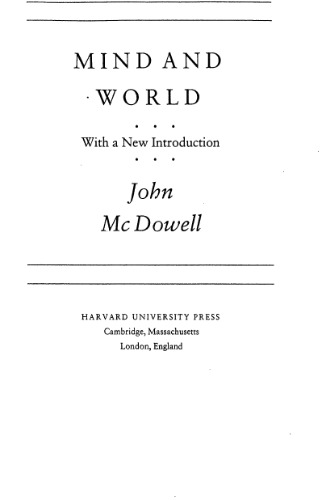 Mind and World