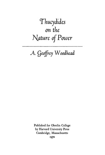 Thucydides on the Nature of Power