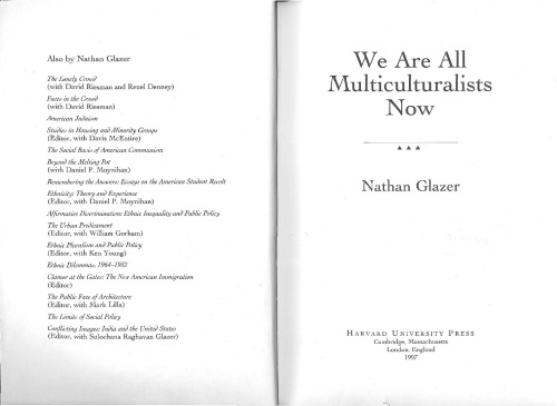 We Are All Multiculturalists Now