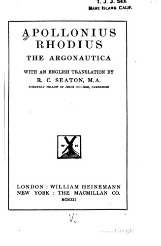 Apollonius Rhodius: Argonautica