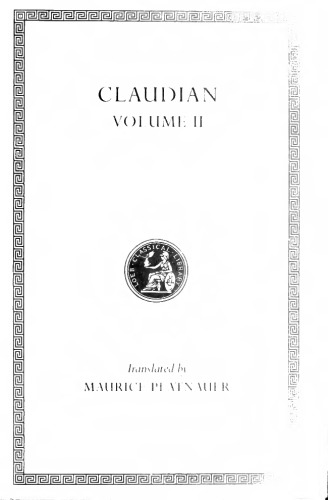 Claudian: Volume II
