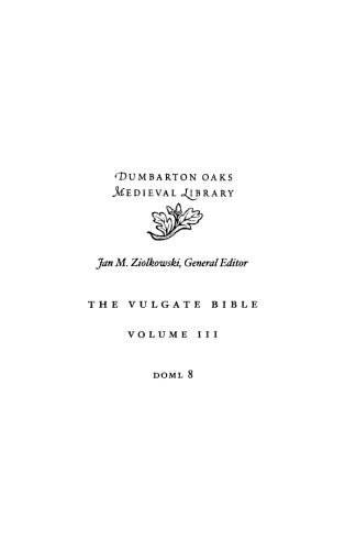 The Vulgate Bible, Volume III: The Poetical Books. Douay-Rheims Translation